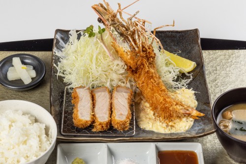 里脊肉&炸虾套餐